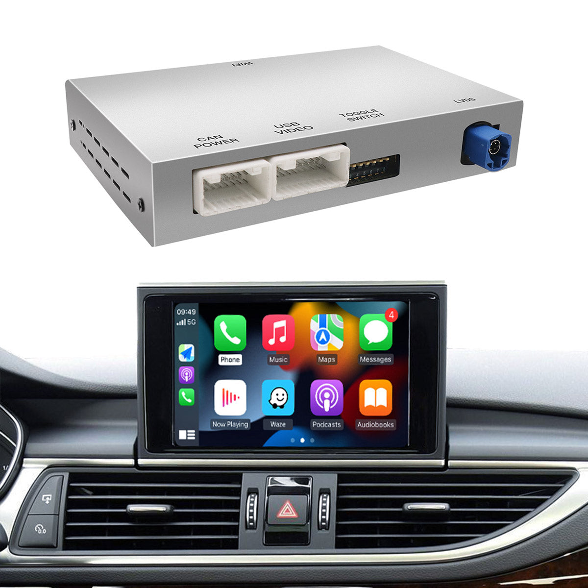 Drahtlose Carplay Android Auto Retrofit Kit Schnittstelle für Audi