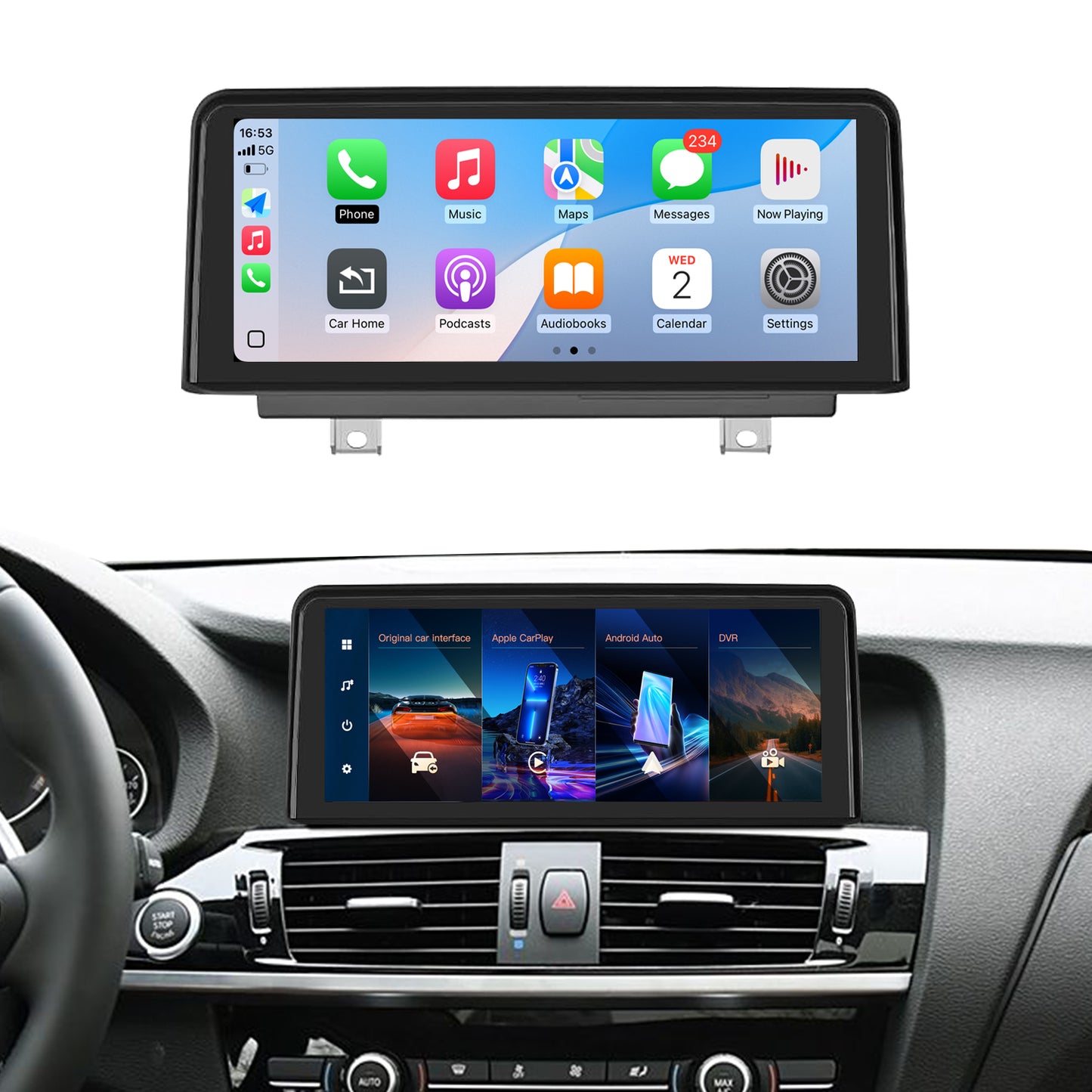 8.9“/10.25" Linux Screen for BMW X3 F25 with NBT/CIC Wireless CarPlay Android Auto