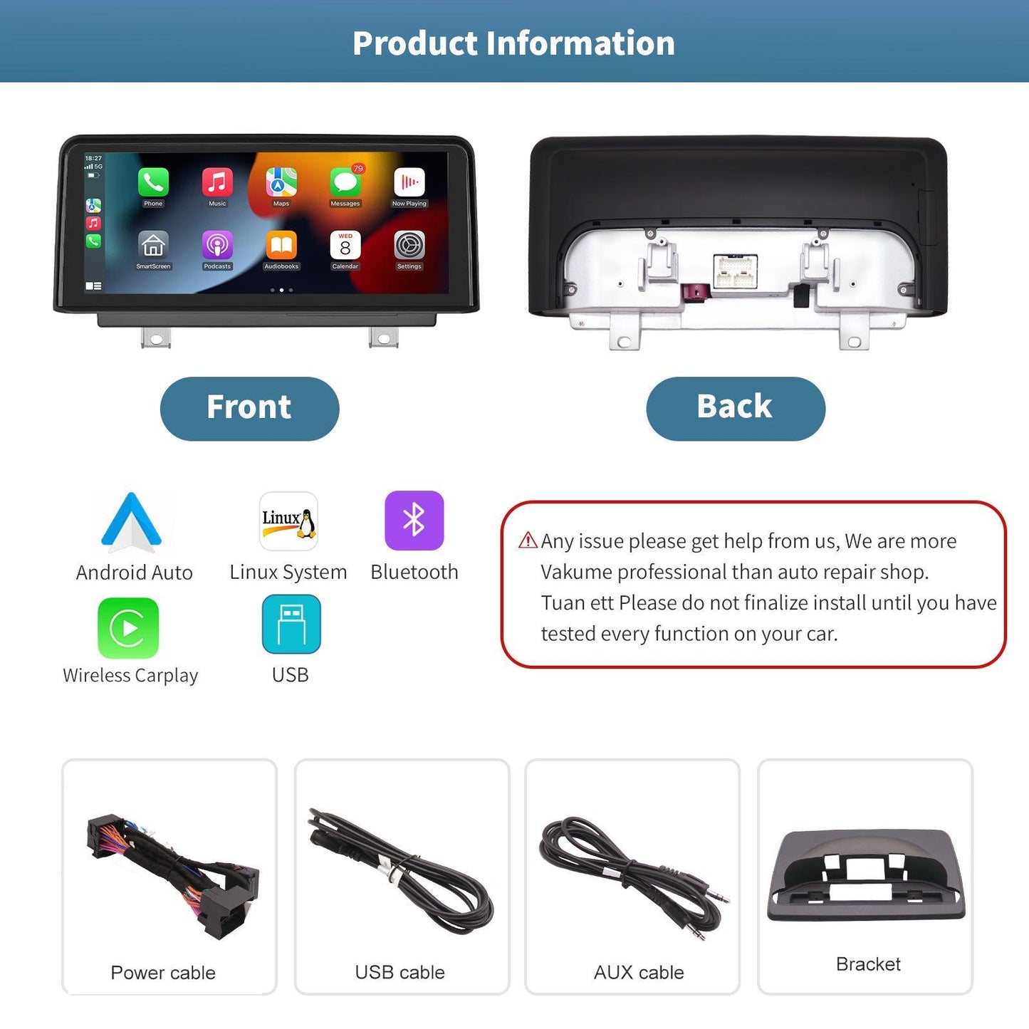 10.25" Linux screen for BMW 1 Series E81/F21 with CIC/CCC System - AUTOABC