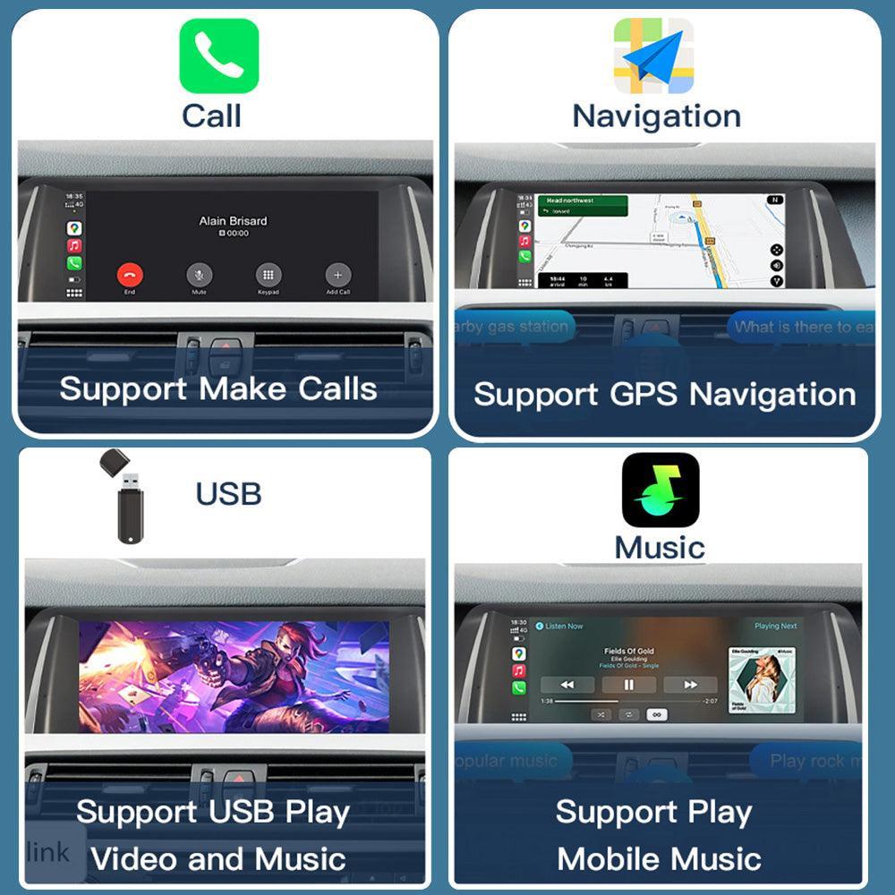 10.25" Linux Screen for BMW 5er F10 F11 NBT/CIC Wirless Carplay Android Auto - AUTOABC