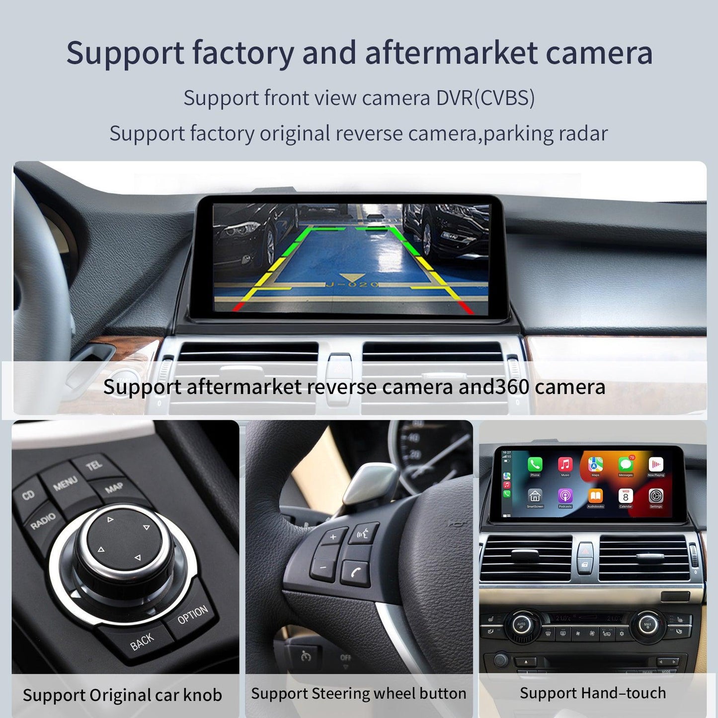 10.25" Linux Screen for BMW X5/X6 E70/E71 CIC/CCC Wireless CarPlay Android Auto - AUTOABC