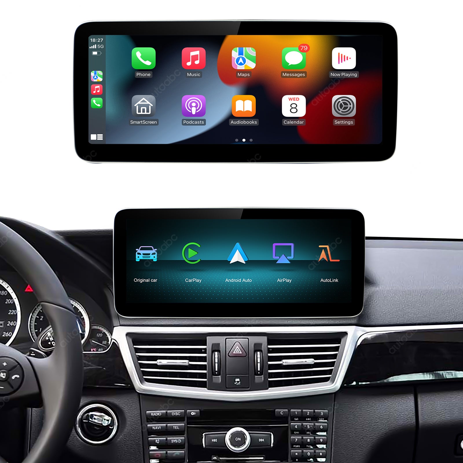 ATUAOBC 12.3“ Linux screen for Mercedes Benz CarPlay Android Auto