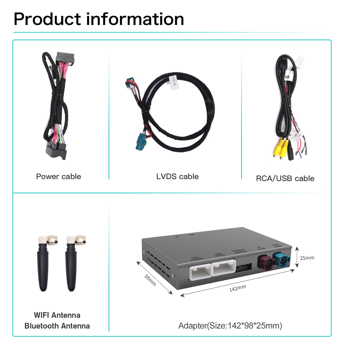 Wireless CarPlay&Android Auto Module For BMW EVO System Support Touch Control
