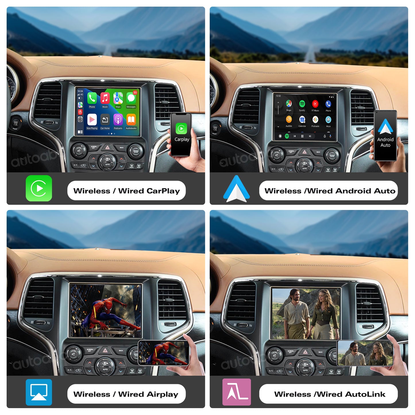 Wireless CarPlay Android Auto Module for Jeep/Dodge/Chrysler