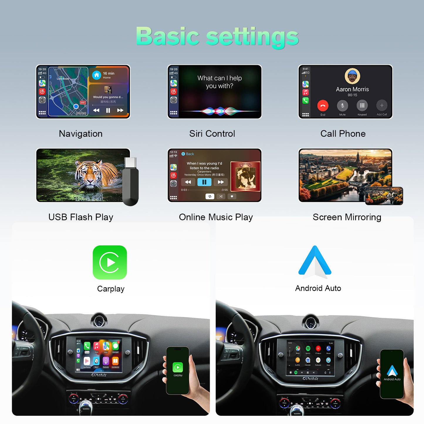 Wireless CarPlay Android Auto Module for Dodge/Maserati/Chrysler