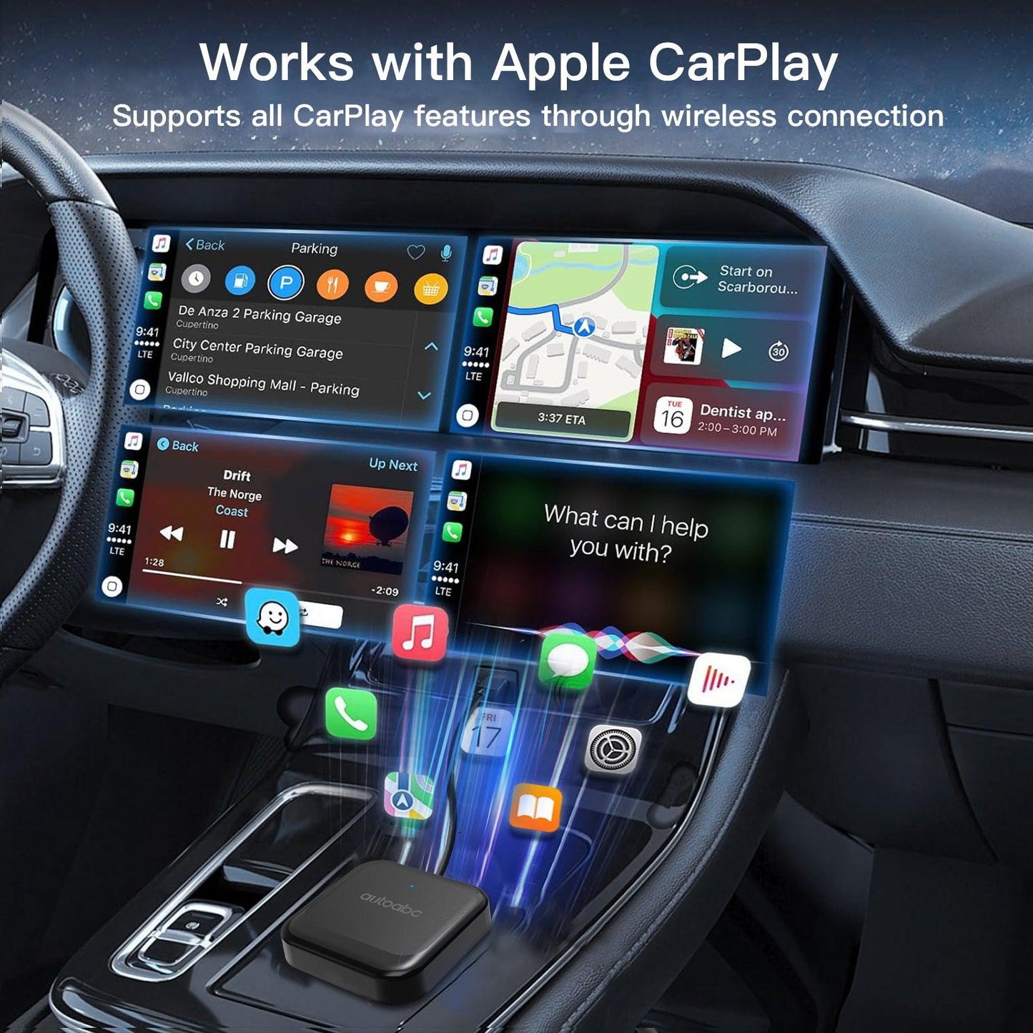 Drahtloser CarPlay Android Auto-Adapter Smart Box. Geeignet für Autos chinesischer Marken mit Carbitlink