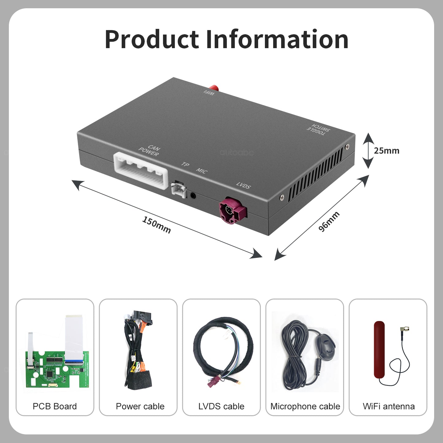 Wireless CarPlay Android Auto Module for Jeep/Dodge/Chrysler