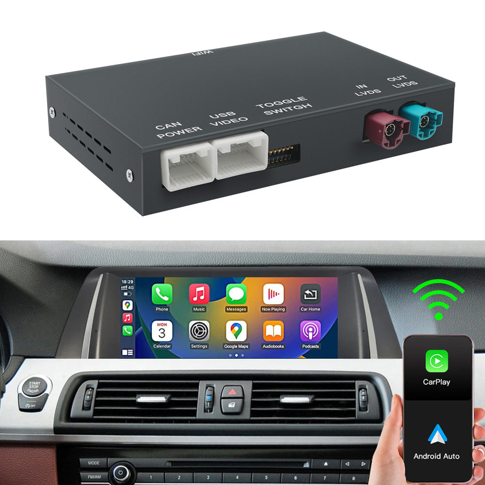 Drahtloser CarPlay Android Auto Nachrüstsatz-Decoder für BMW/MINI
