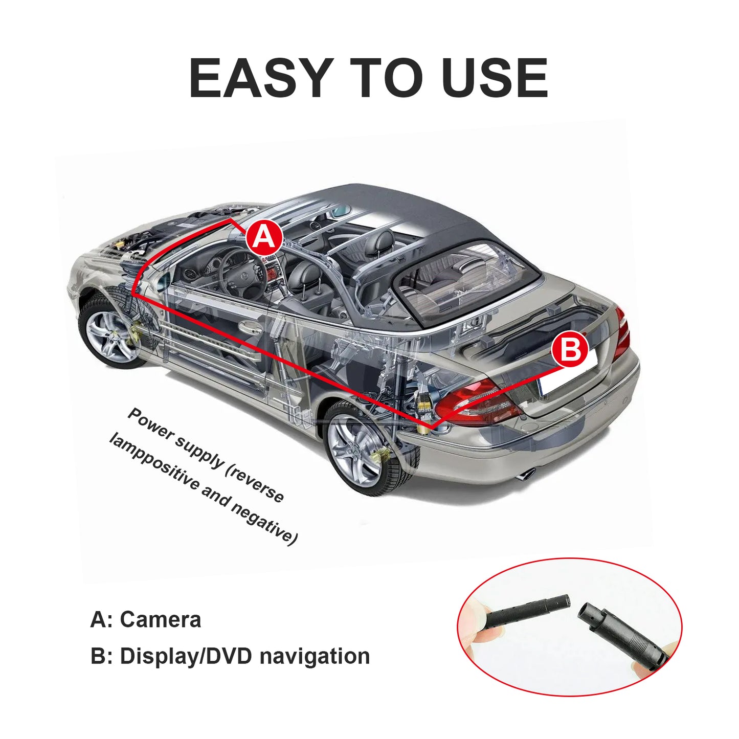 170° HD Car Rear View Camera Night Vision
