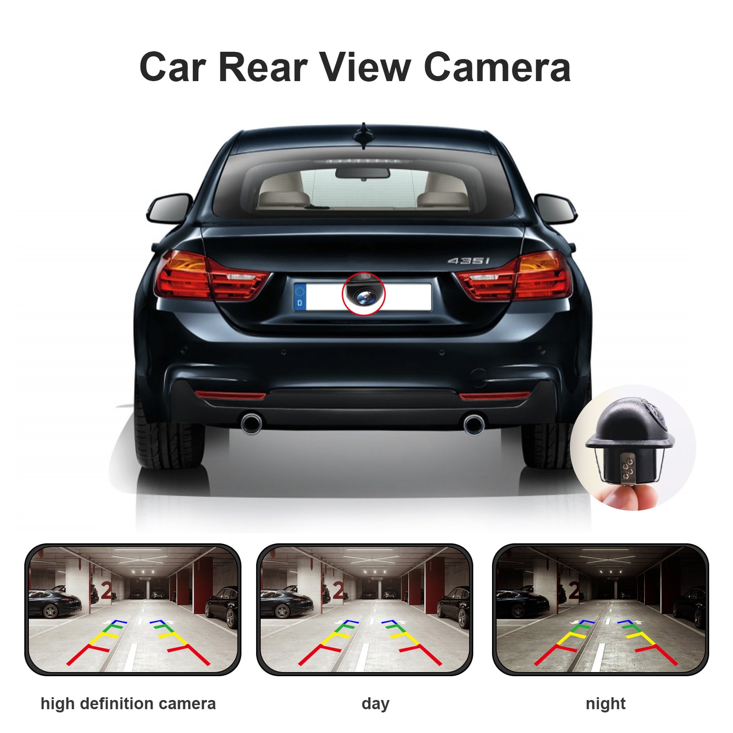 170° HD Car Rear View Camera Night Vision