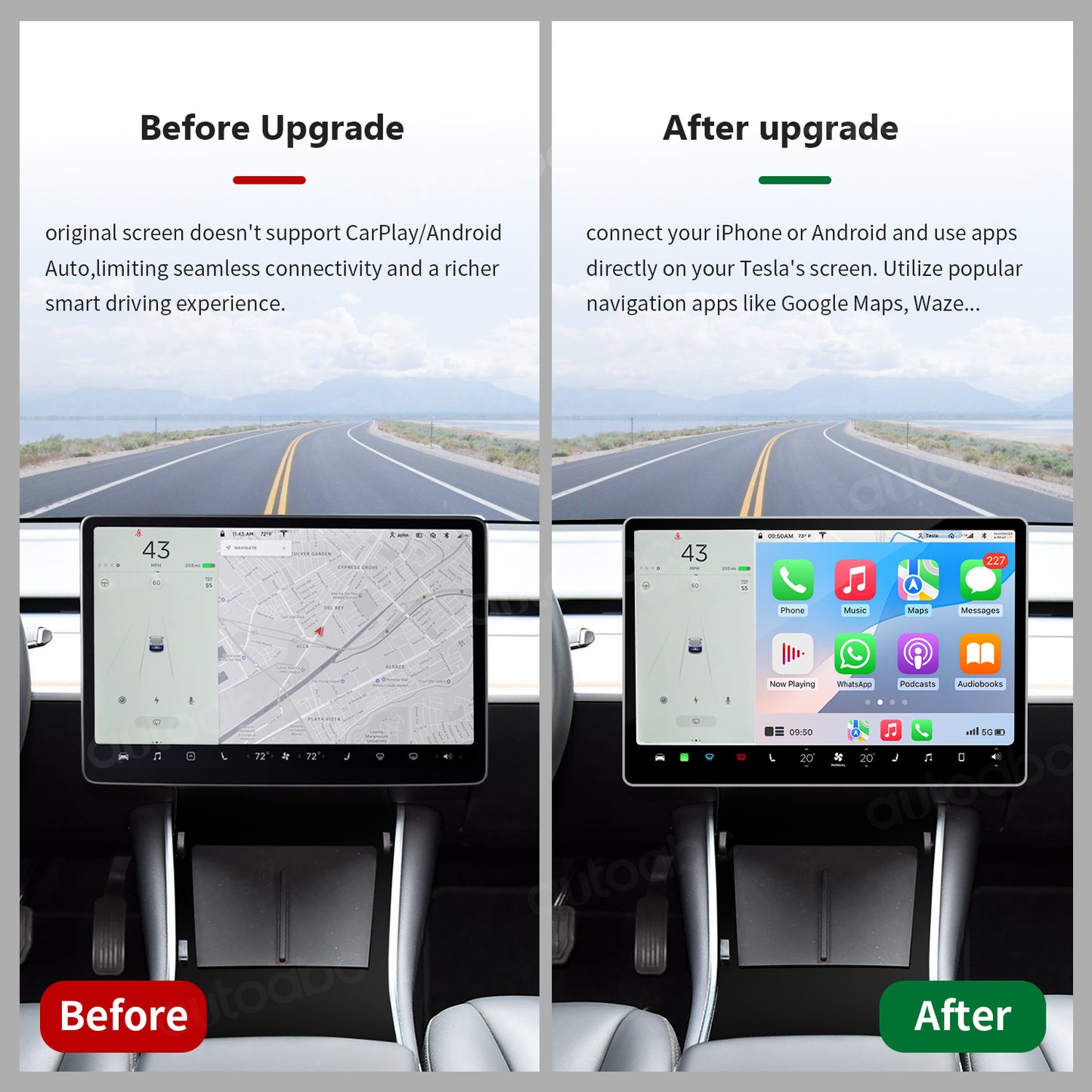 NEW Wireless Carplay Android Auto adapter for Tesla Model 3 Model Y