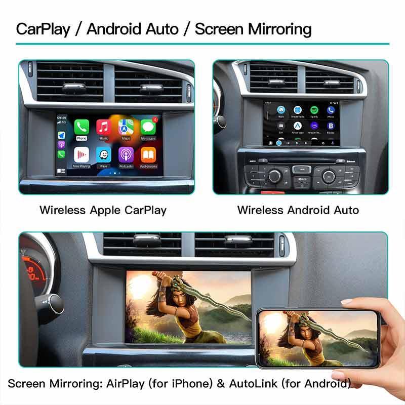 Wireless CarPlay Android Auto module For Peugeot/Citroen SMEG/NAC - AUTOABC