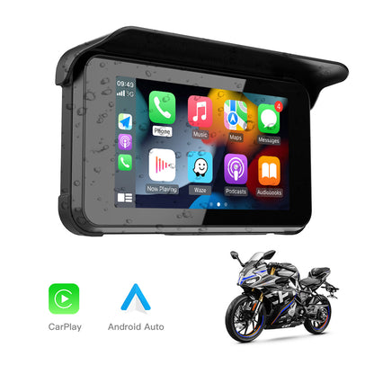 2025 NEW 5"/6.2" Motorcycle GPS Navigation CarPlay Touchscreen