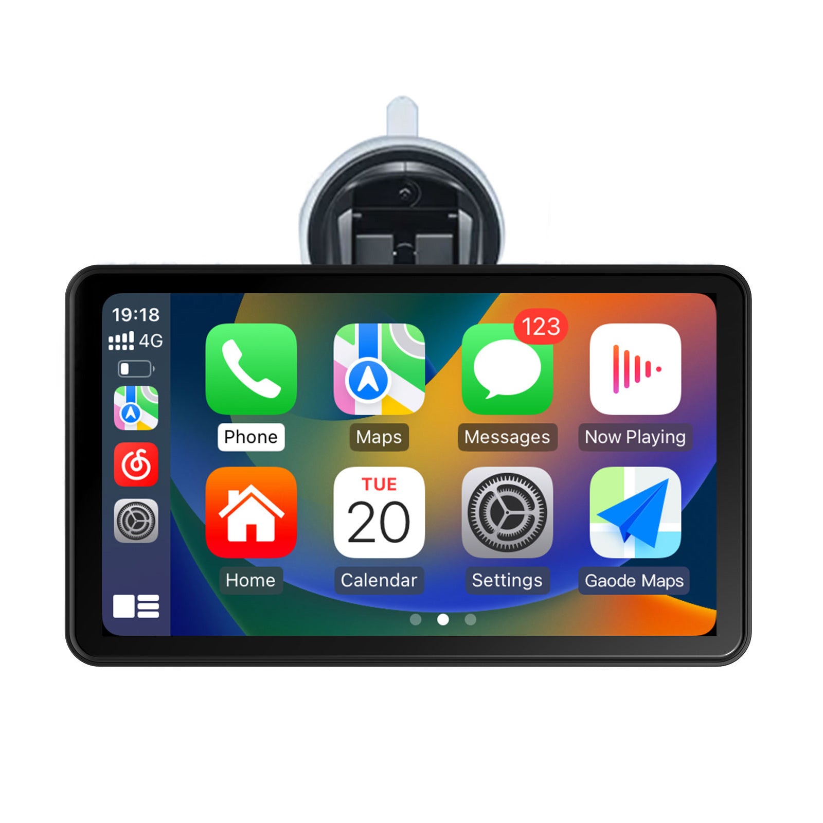 7 Inch Portable Apple CarPlay Android Auto Touch Screen multimedia Display for universal Car - AUTOABC