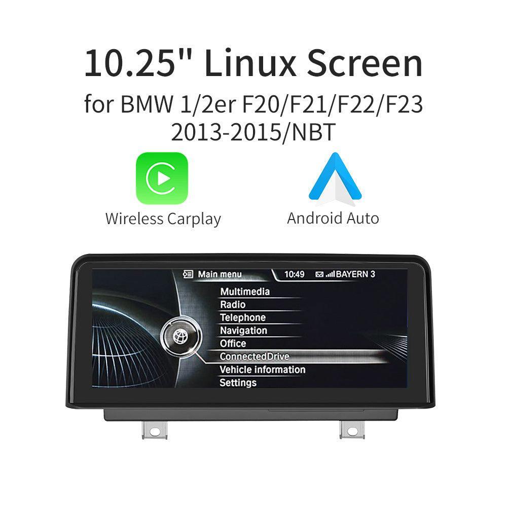 10.25'' Linux screen for BMW 1/2er F20 F21 2011-2016 NBT CarPlay Android Auto - AUTOABC