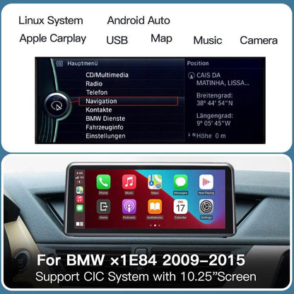 10.25" Linux Screen for BMW X1 E84 2009-2015 CIC System Wireless Carplay Android Auto - AUTOABC