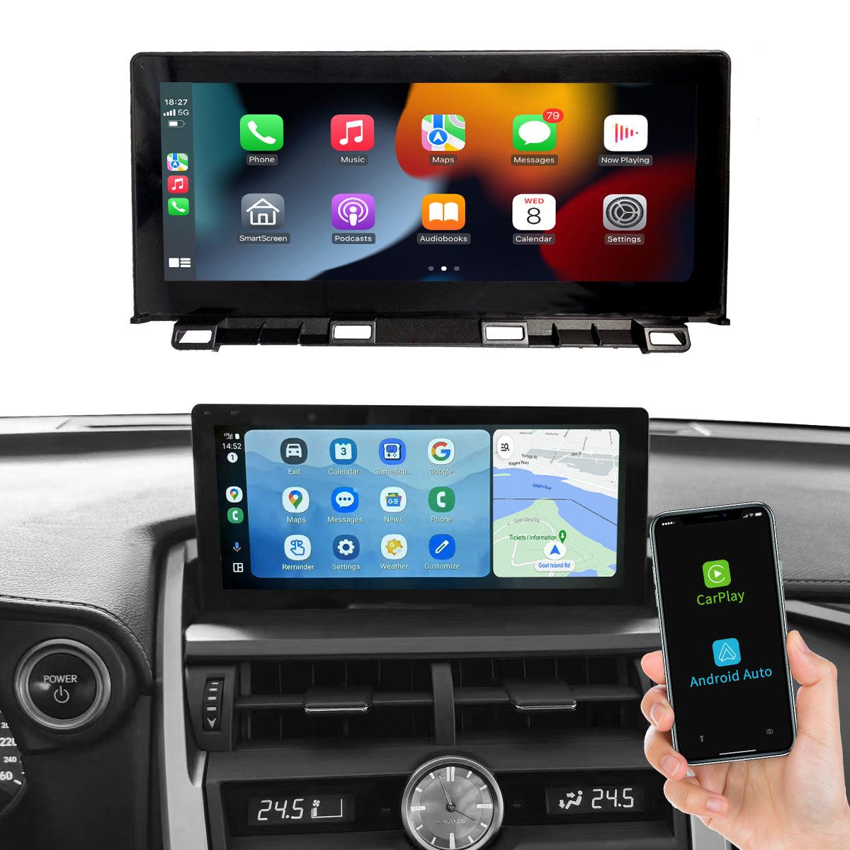 10.25" Linux screen for Lexus NX 2014-2021 Wireless CarPlay Android Auto left rudder - AUTOABC