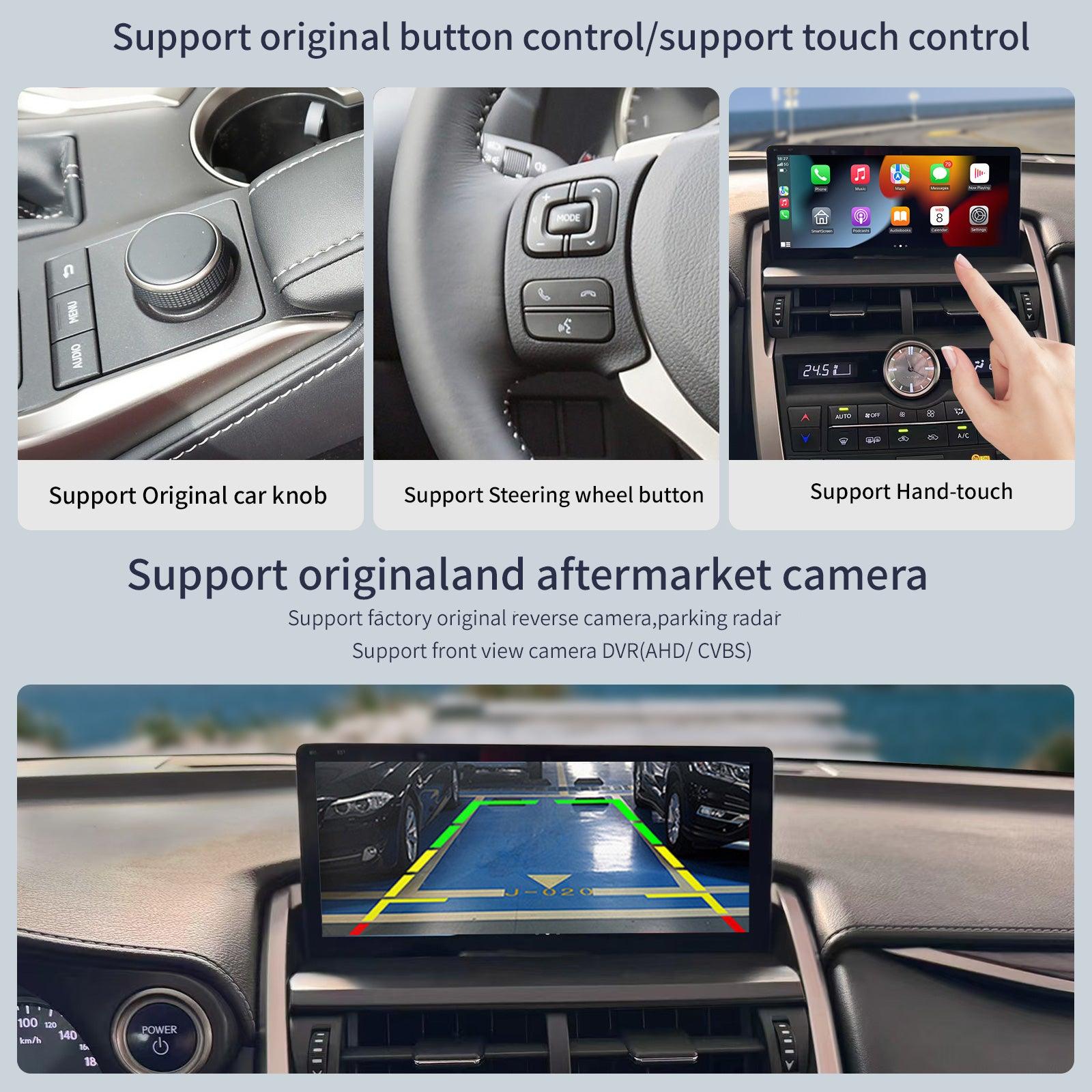 10.25" Linux screen for Lexus NX 2014-2021 Wireless CarPlay Android Auto left rudder - AUTOABC