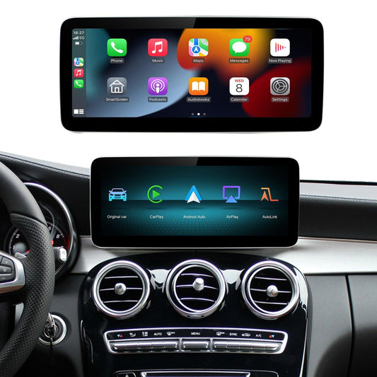 12.3“ Linux screen for Mercedes Benz NTG4.0/4.5/5.0 Wireless CarPlay Android Auto - AUTOABC