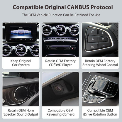 12.3“ Linux screen for Mercedes Benz NTG4.0/4.5/5.0 Wireless CarPlay Android Auto - AUTOABC