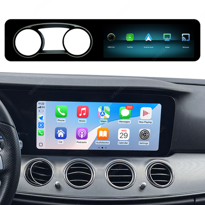 12.3“ Linux screen for Mercedes Benz E Class W213 NTG5.5 Wireless CarPlay Android Auto
