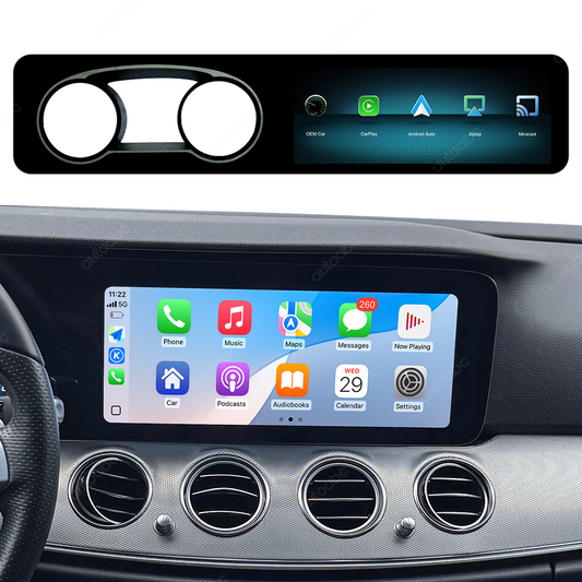 12.3“ Linux screen for Mercedes Benz E Class W213 NTG5.5 Wireless CarPlay Android Auto