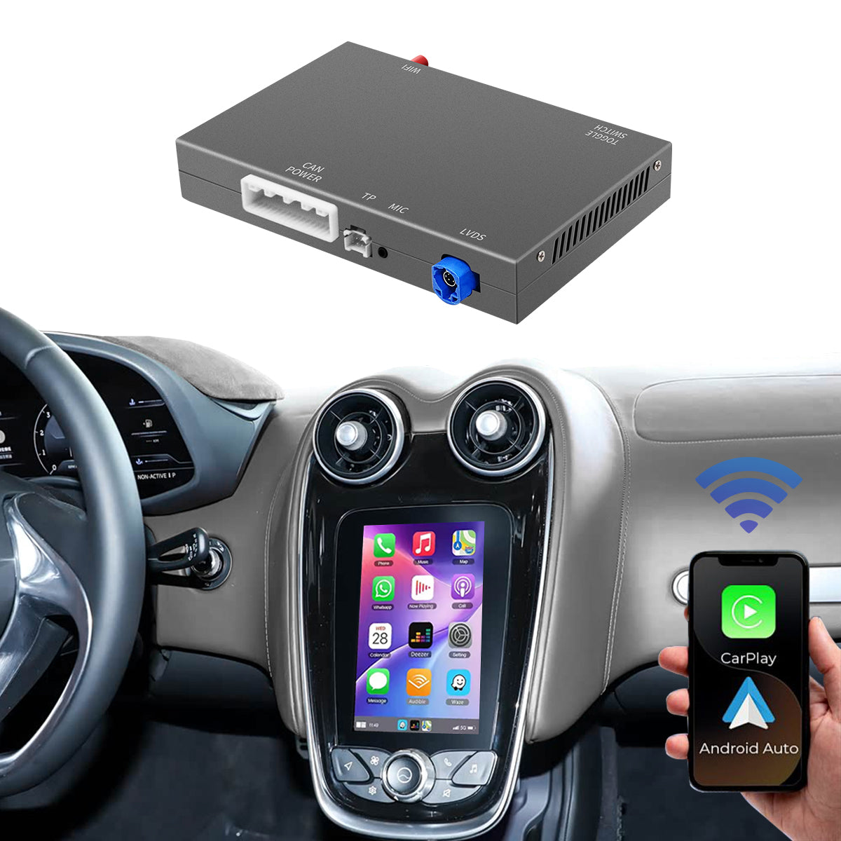 Wireless CarPlay Android Auto Module for McLaren