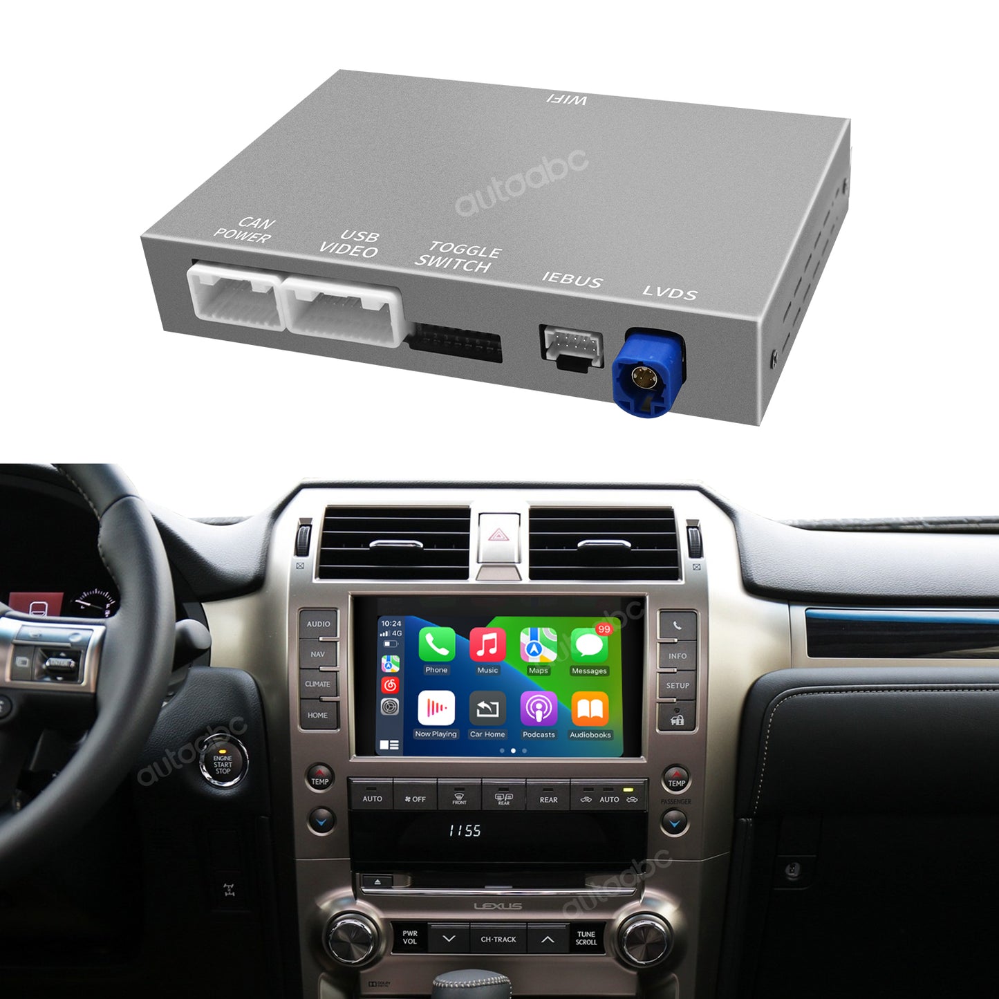 Wireless Carplay & Android Auto for Lexus GX460 2014-2019