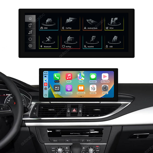 12.3" Linux Screen For Audi A6/A7 Wireless CarPlay Android Auto