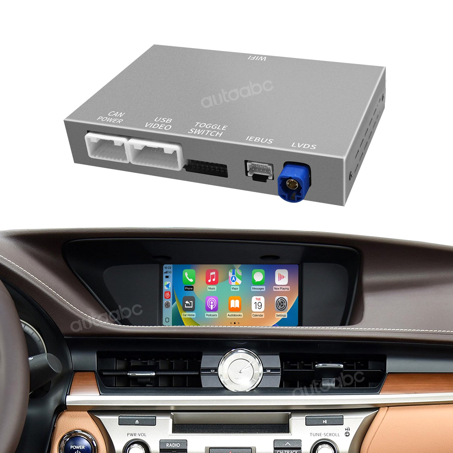 Wireless Carplay & Android Auto Retrofit Kit interface for Lexus