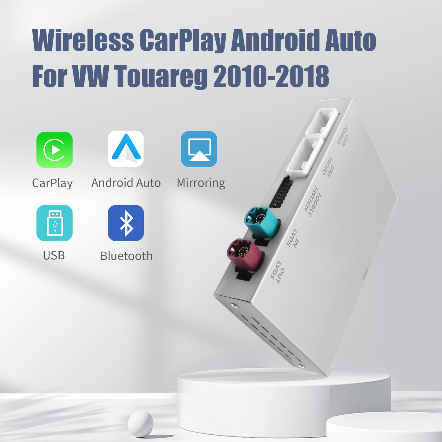 Wireless Carplay Android auto for Volkswagen Touareg 2010-2018