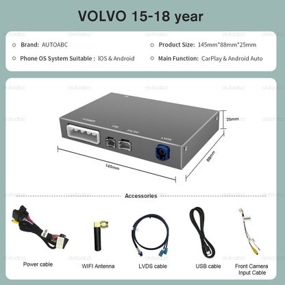 Wireless CarPlay Android Auto interface For Volvo