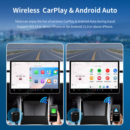Wireless Browser Android Smart Ai Box Adapter For Tesla