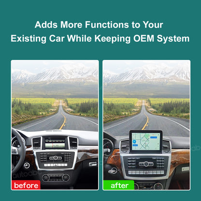 8.4“ Linux screen for Mercedes Benz ML/GL/GLE Wireless CarPlay Android Auto