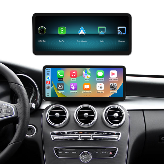 NEW Linux Ultra-thin screen for Mercedes Benz C GLC with NTG5.0 Wireless CarPlay Android Auto