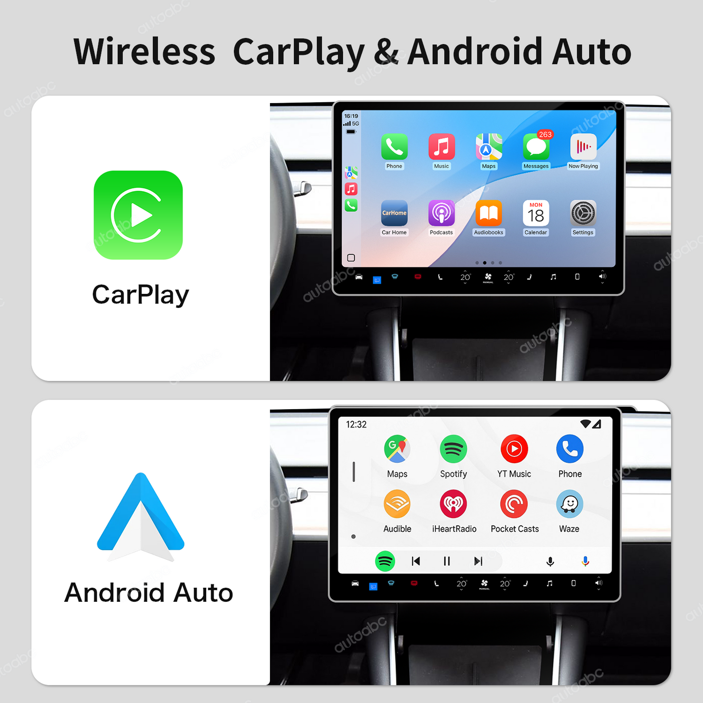 NEW Wireless Carplay Android Auto adapter for Tesla Model 3 Model Y