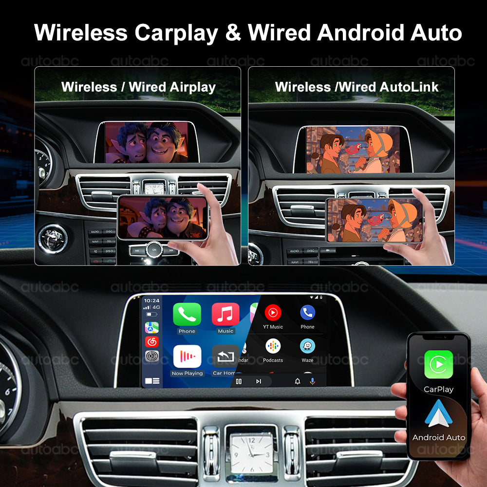 Wireless Carplay Android Auto for Mercedes Benz NTG4.5 with Becker