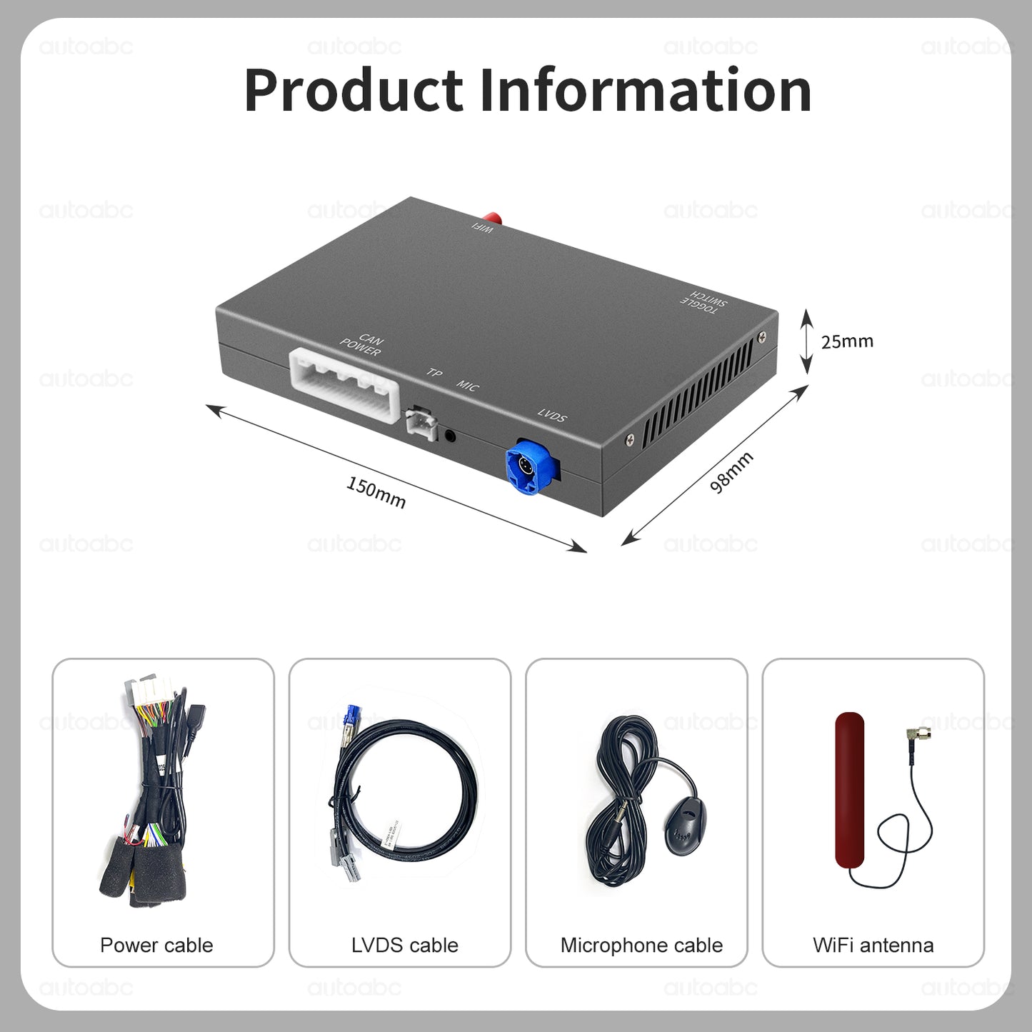 Wireless CarPlay Android Auto Module for Acura Dual-Screen