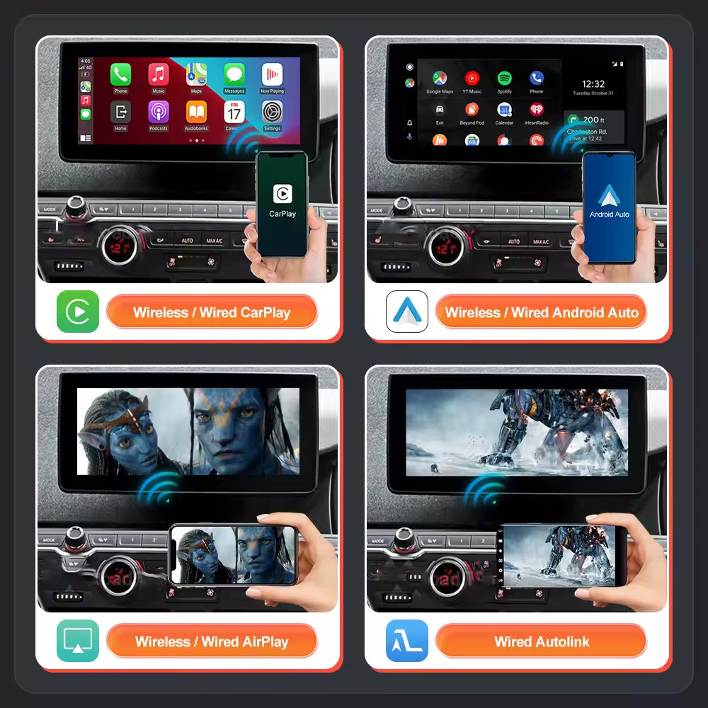 Wireless CarPlay Android Auto for BMW i3 NBT