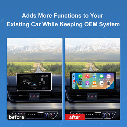 12.3" Linux Screen For Audi Q5L MIB/MIB2 Wireless CarPlay Android Auto