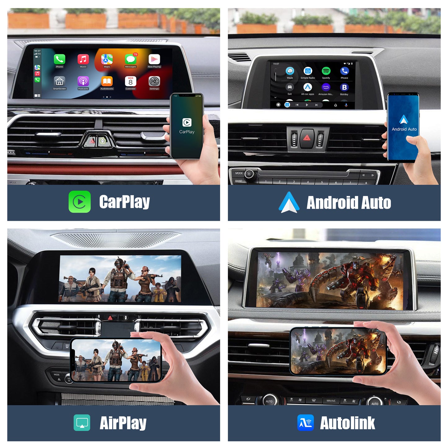 Wireless CarPlay Android Auto Decoder  for BMW NBT/CIC