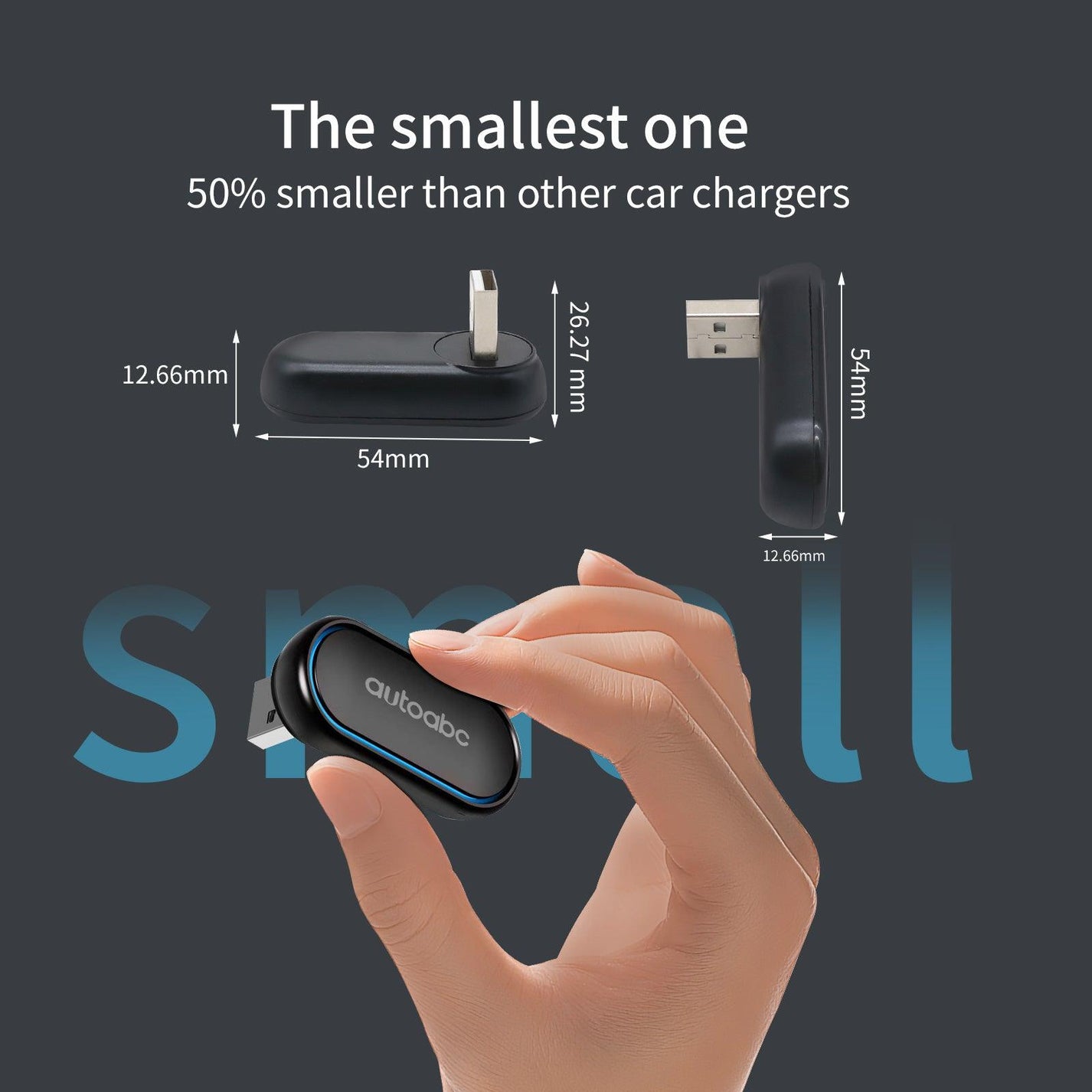 AUTOABC 2in1 Wired to Wireless CarPlay Android Auto USB Adapter Dongle