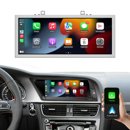 8.9“ Linux Screen For Audi A4 A5 Wireless CarPlay Android Auto left rudder