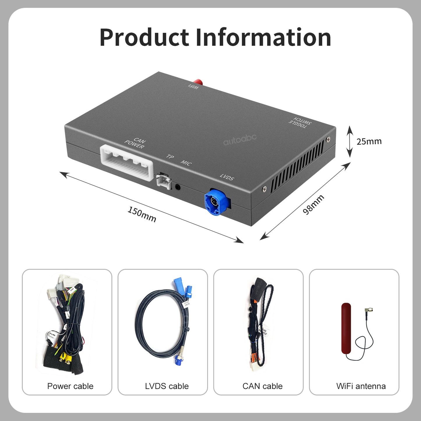 Wireless Carplay & Android Auto Retrofit Kit interface for Lexus