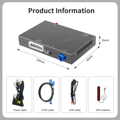 Wireless Carplay & Android Auto Retrofit Kit interface for Lexus