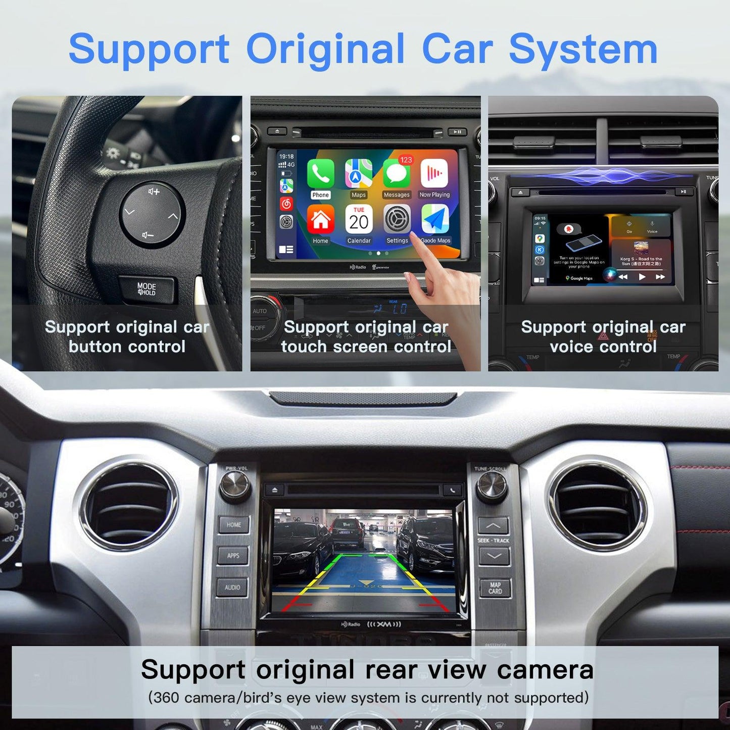 Wireless Carplay Android Auto interface for Toyota Touch2 & Entune2.0