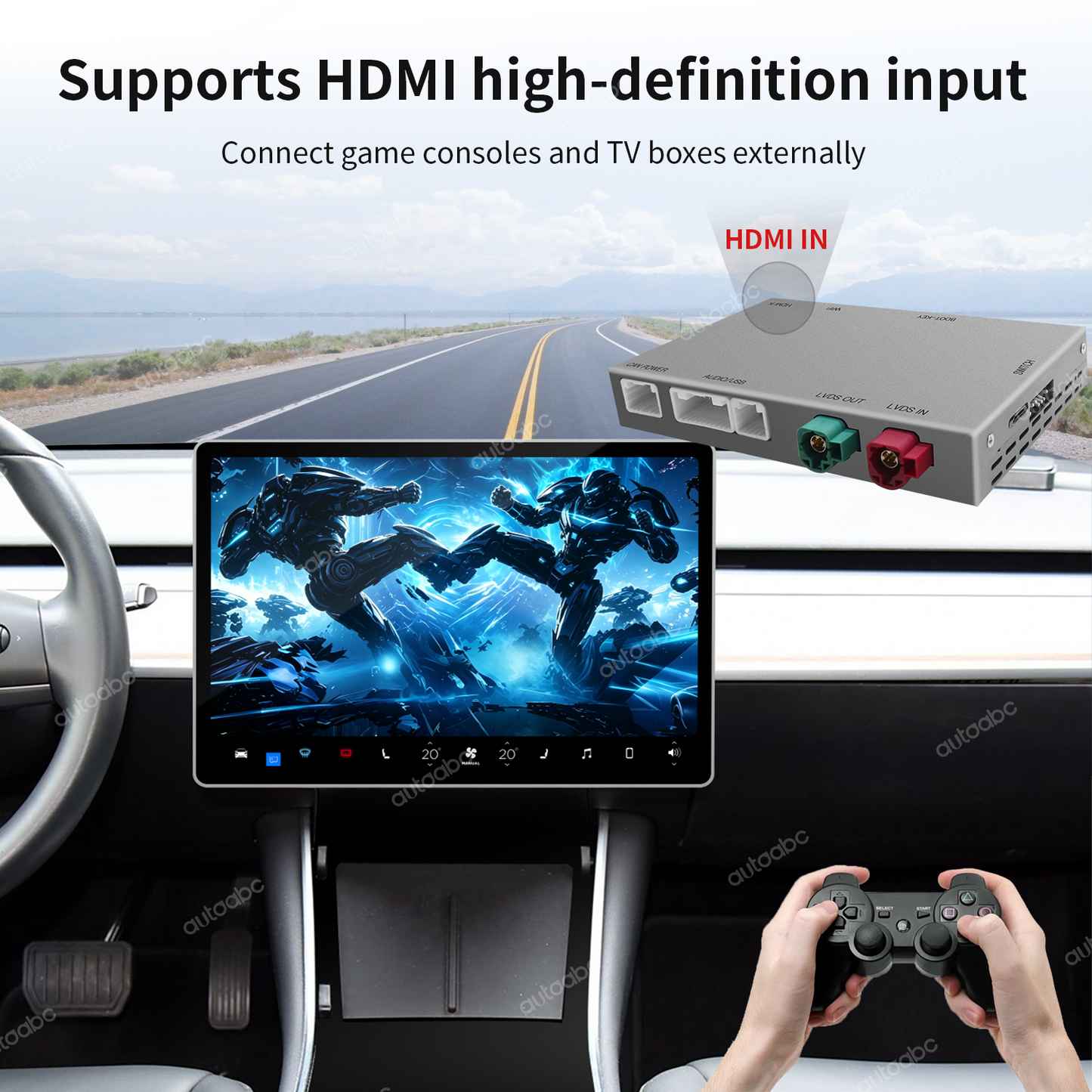 NEW Wireless Carplay Android Auto adapter for Tesla Model 3 Model Y
