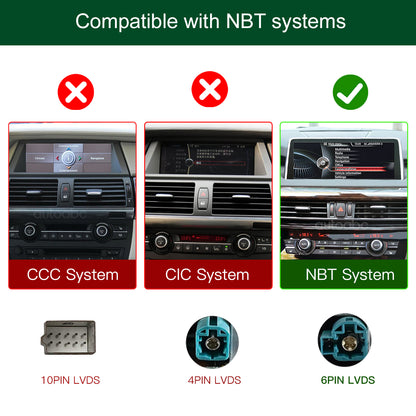 10.25" Linux Screen for BMW X5/X6 E70/E71 with NBT Wireless CarPlay Android Auto