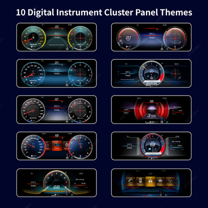 12.3" Panoramic Dual Screen Digital Cockpit for Mercedes-Benz W213