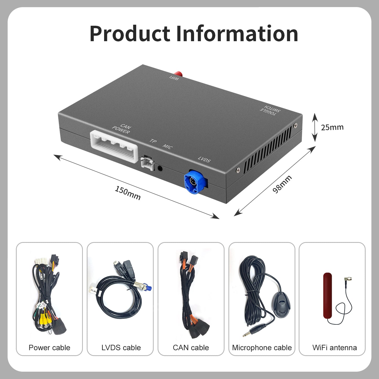 Wireless CarPlay&Android Auto Module For Opel